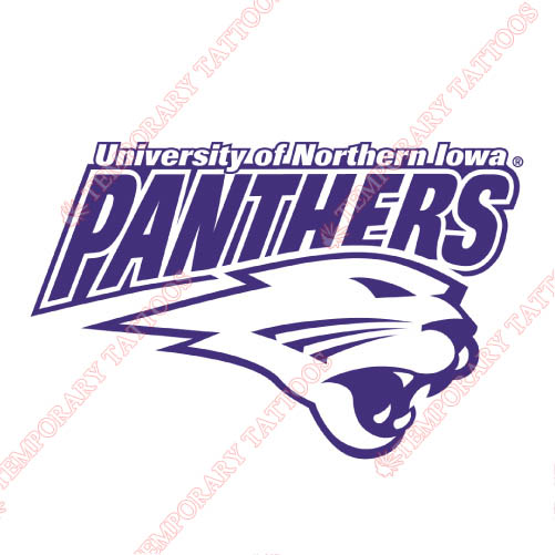Northern Iowa Panthers Customize Temporary Tattoos Stickers NO.5679